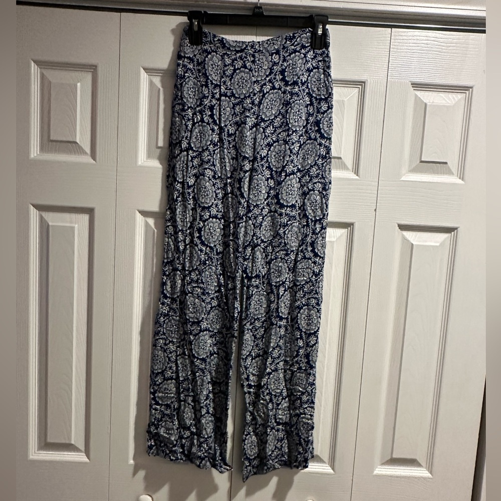 June & Hudson Blue/White Pants